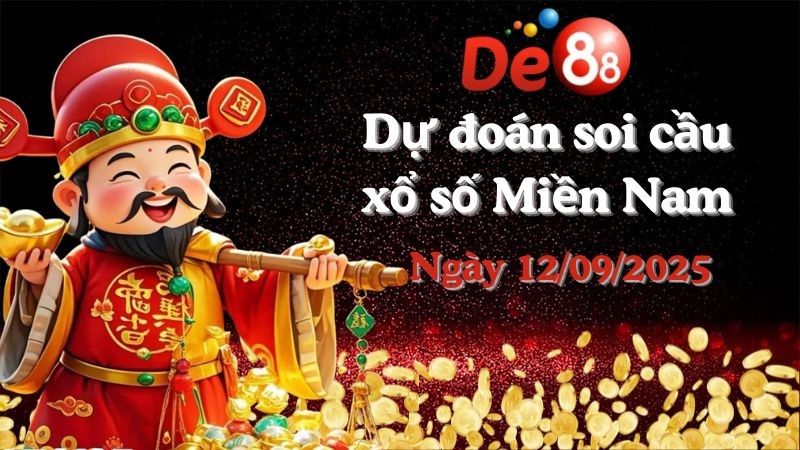 DE88 Dự đoán xổ số miền Nam hôm nay ngày 12/09/2025 [Chuẩn Nhất]
